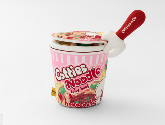 Cotties & Co Pet Toy Spicy Beef Cup Noodle