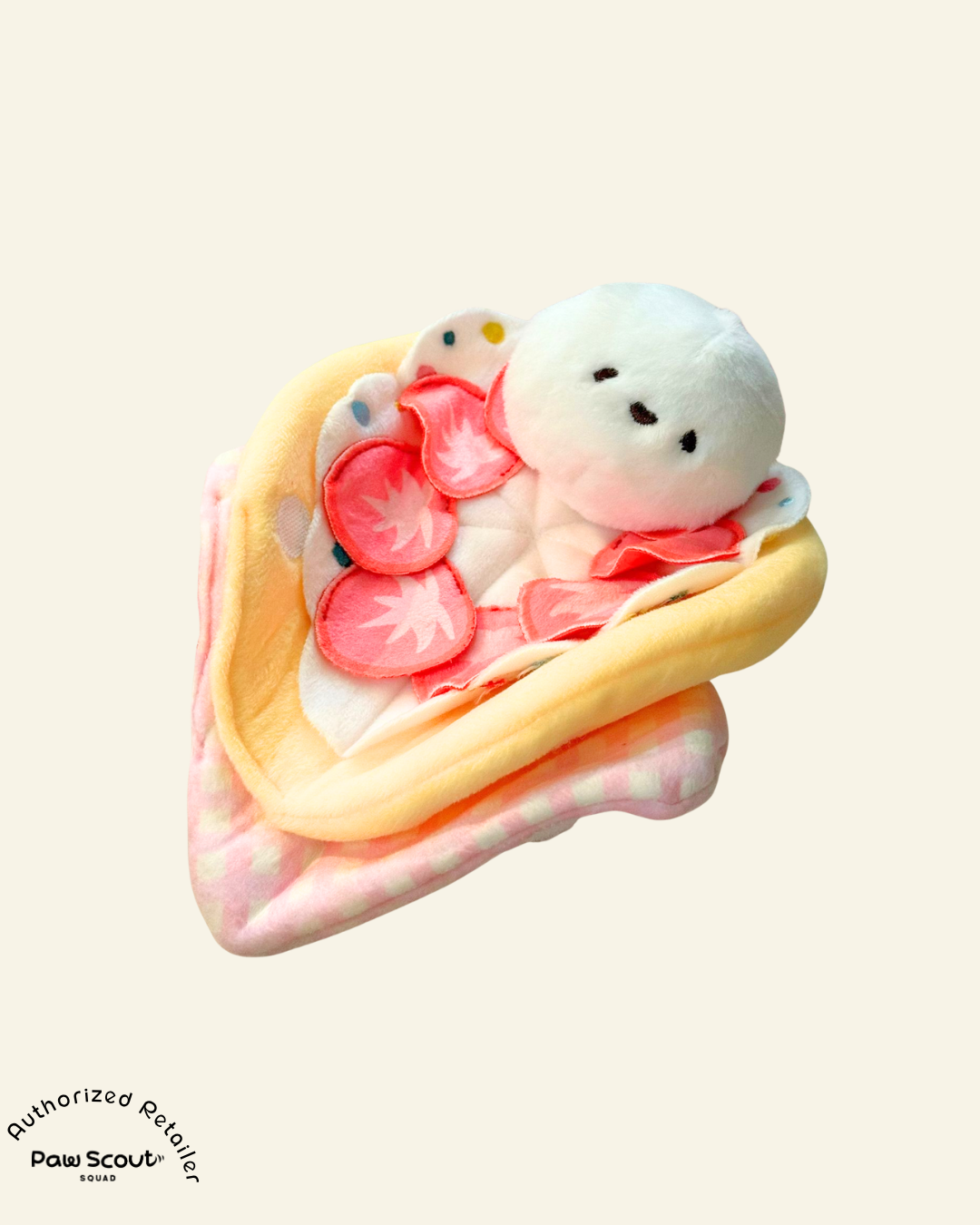 Cotties & Co Pet Toy Strawberry Crepe Snuffle