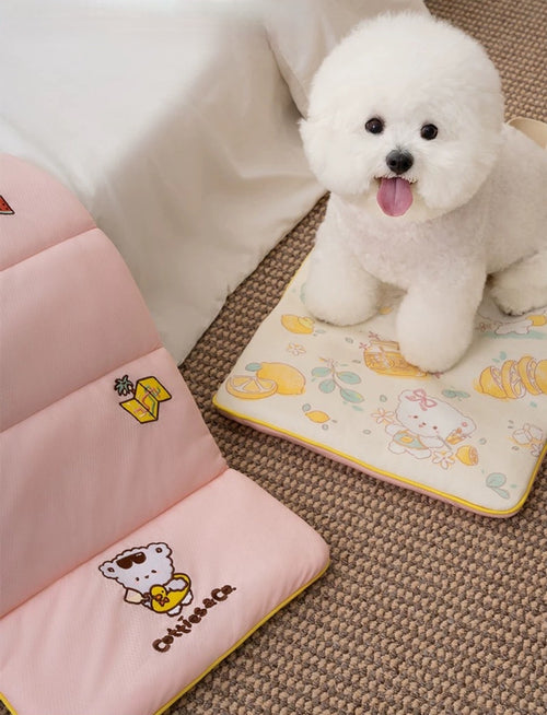 Cotties & Co Cooling Mat with Ice Pack (Lemon Summer)