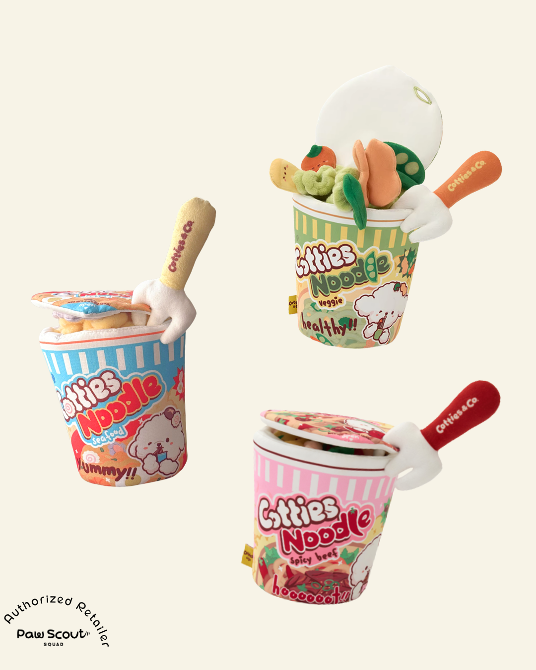 Cotties & Co Cup Noodle Snuffle Toy