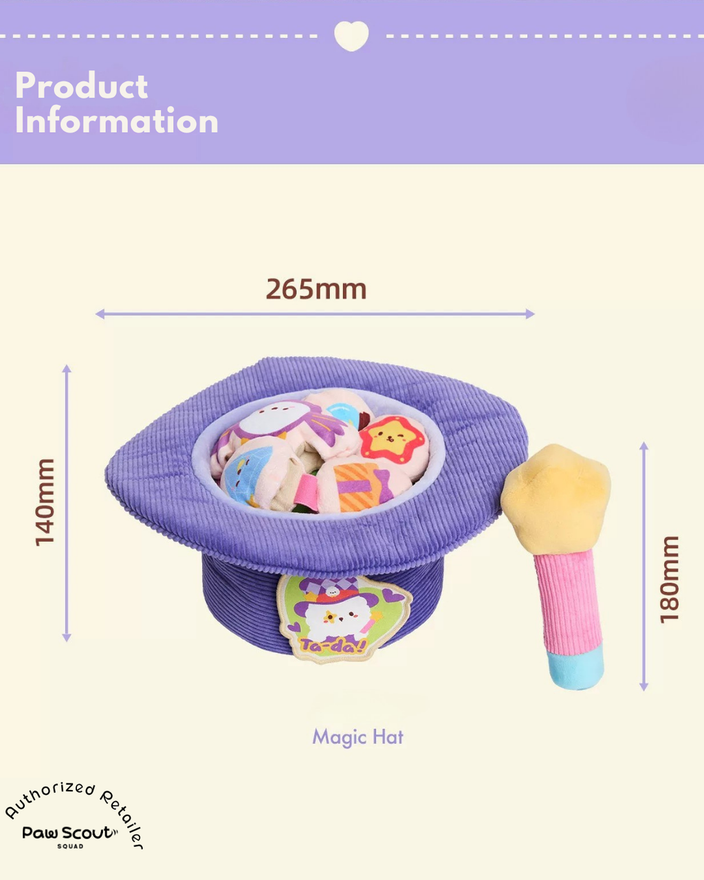 Cotties & Co. Magic Hat Snuffle Toy