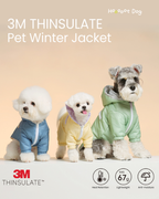 Hoooootdog 3M Thinsulate Pet Winter Jacket (Blue/Grey)