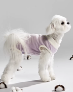 Hoooootdog Pet Sleeveless Cotton Romper (Purple)