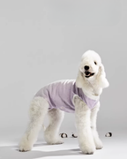 Hoooootdog Pet Sleeveless Cotton Romper (Purple)