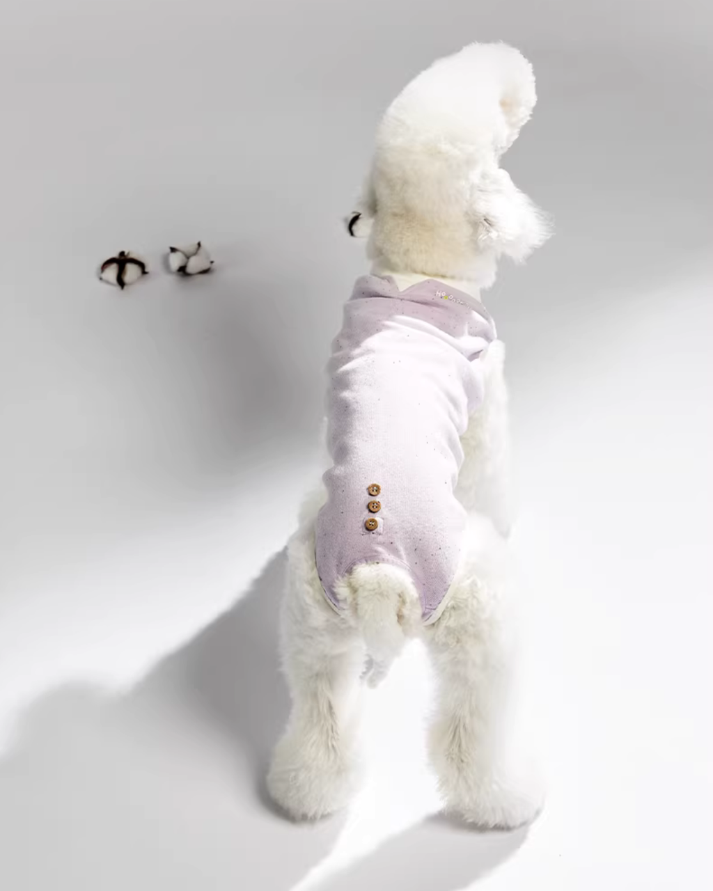 Hoooootdog Pet Sleeveless Cotton Romper (Purple)