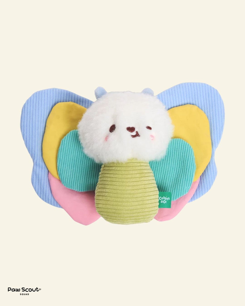Cotties & Co Butterfly Pup Crinkle & Squeaker Toy