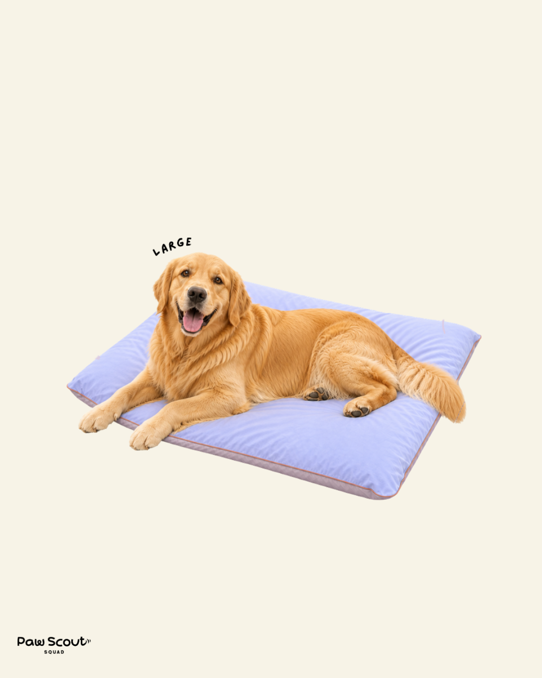 PAWSS Large Duo-side Cooling Bed (Periwrinkle/Pink)