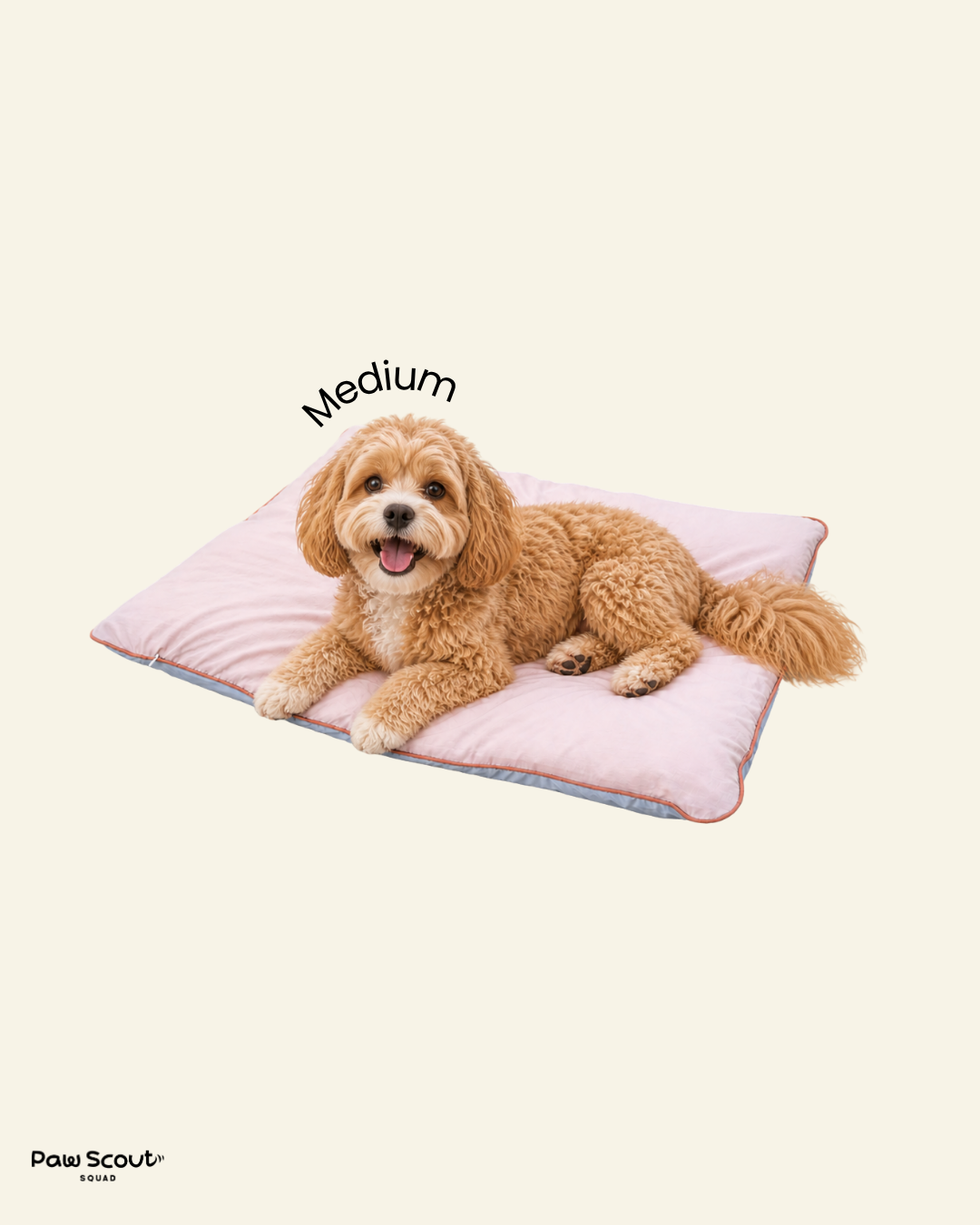 PAWSS Medium Duo-sided Cooling Bed (Periwrinkle/Pink)