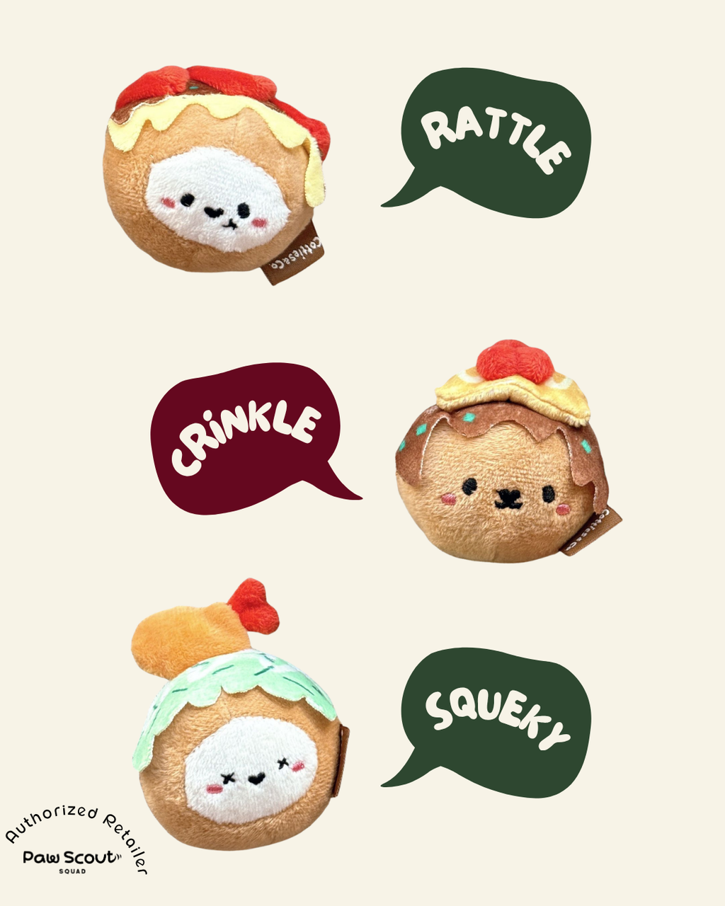 Cotties & Co Pet Toy Takoyaki Balls