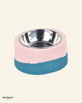 PAWSS 2 in 1 Single Pet Feeder (Pink/Green)