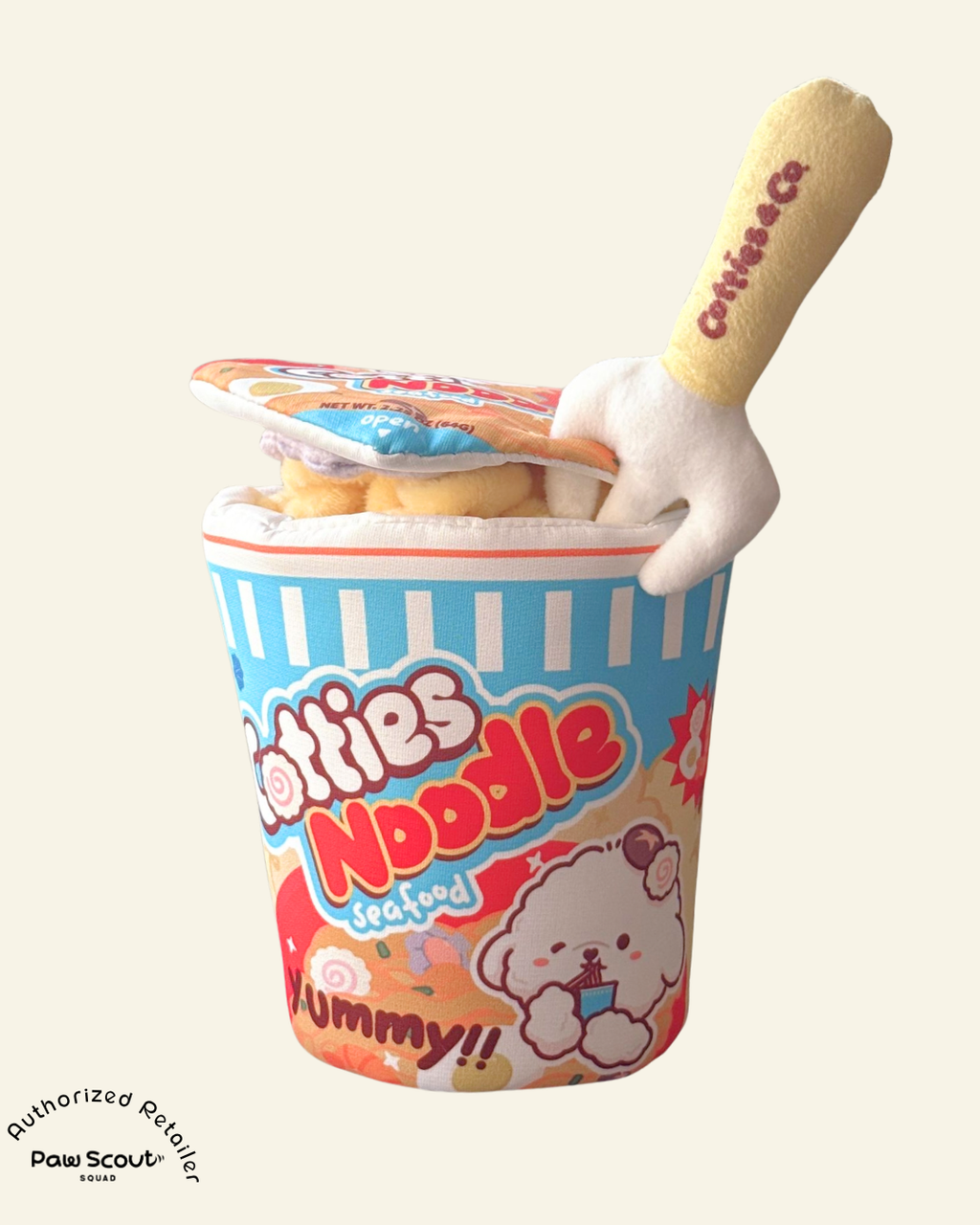 Cotties & Co Pet Toy Seafood Cup Noodle