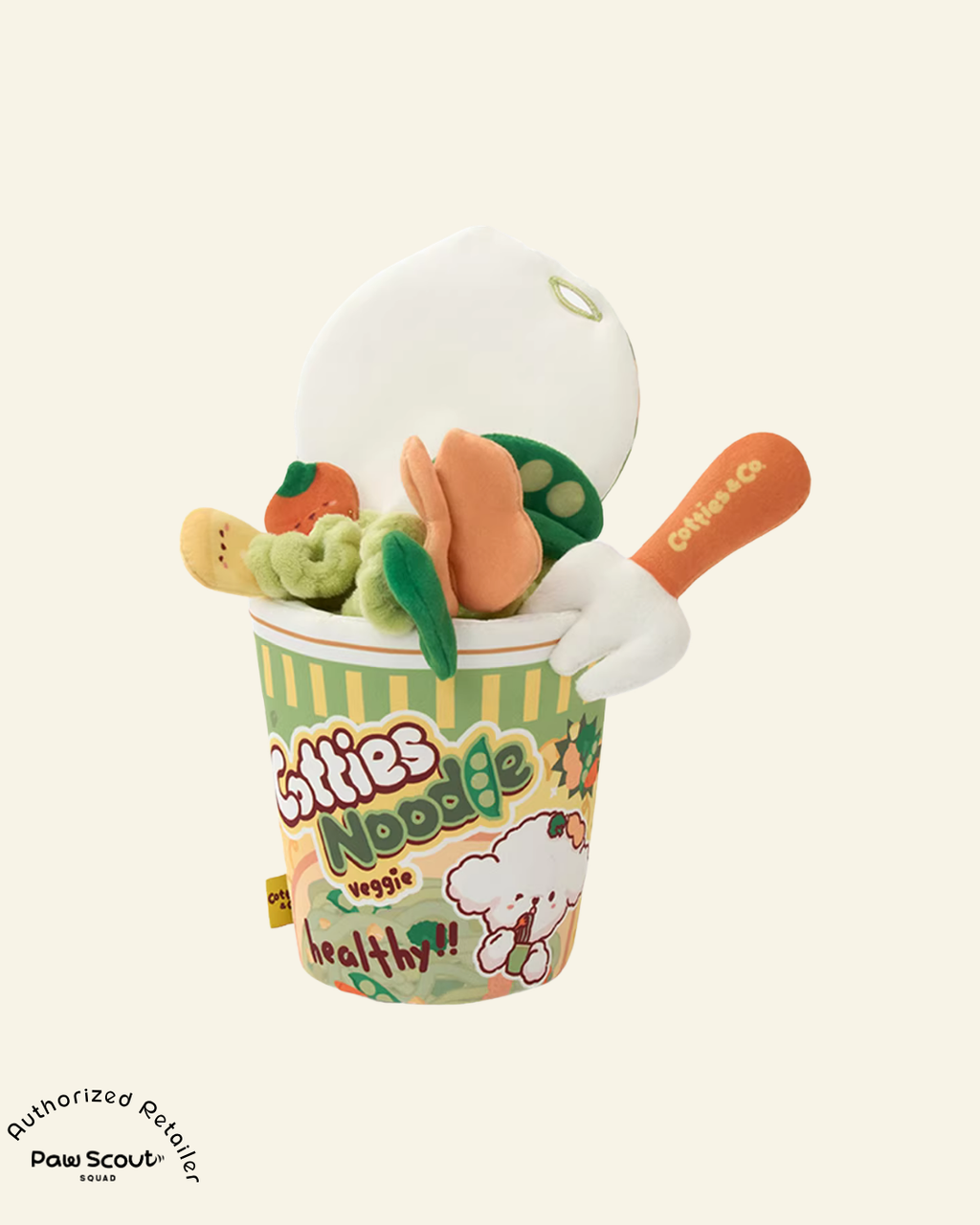 Cotties & Co Pet Toy Veggie Cup Noodle