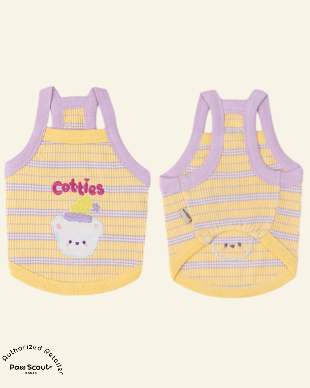 Cotties & Co Summer Striped Tank Top (Taro Tart)