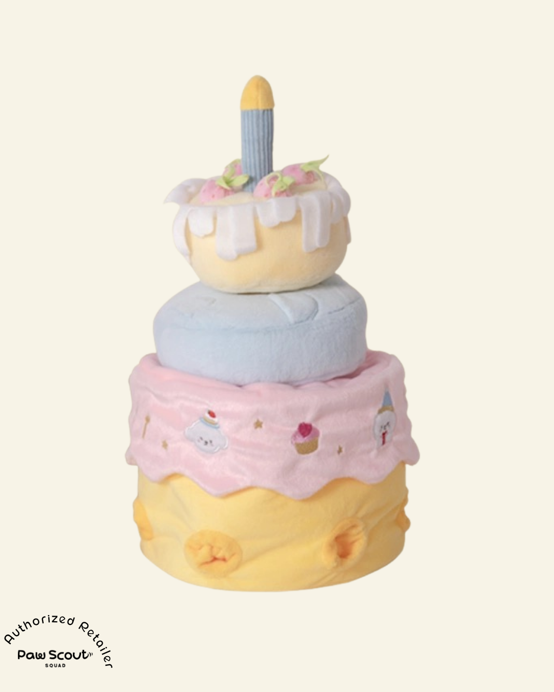 Cotties & Co x Raisingwell Pet Toy Birthday Snuffle Cake