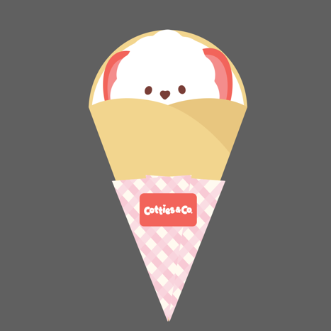 Cotties Mart Pet Toy Strawberry Crepe