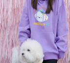 Cotties&Co Pet-Owner Matching Hoodies Owner (Purple)