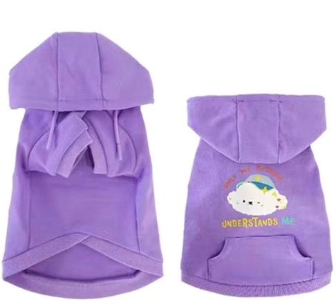Cotties Mart Pet-Owner Matching Hoodies Pet (Purple)
