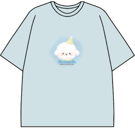 Cotties Mart Pet-Owner Matching Adult T-Shirt (Blue)
