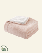 UF Double-sided Fleece Blanket (Pink Grey)