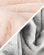 UF Double-sided Fleece Blanket (Pink Grey)