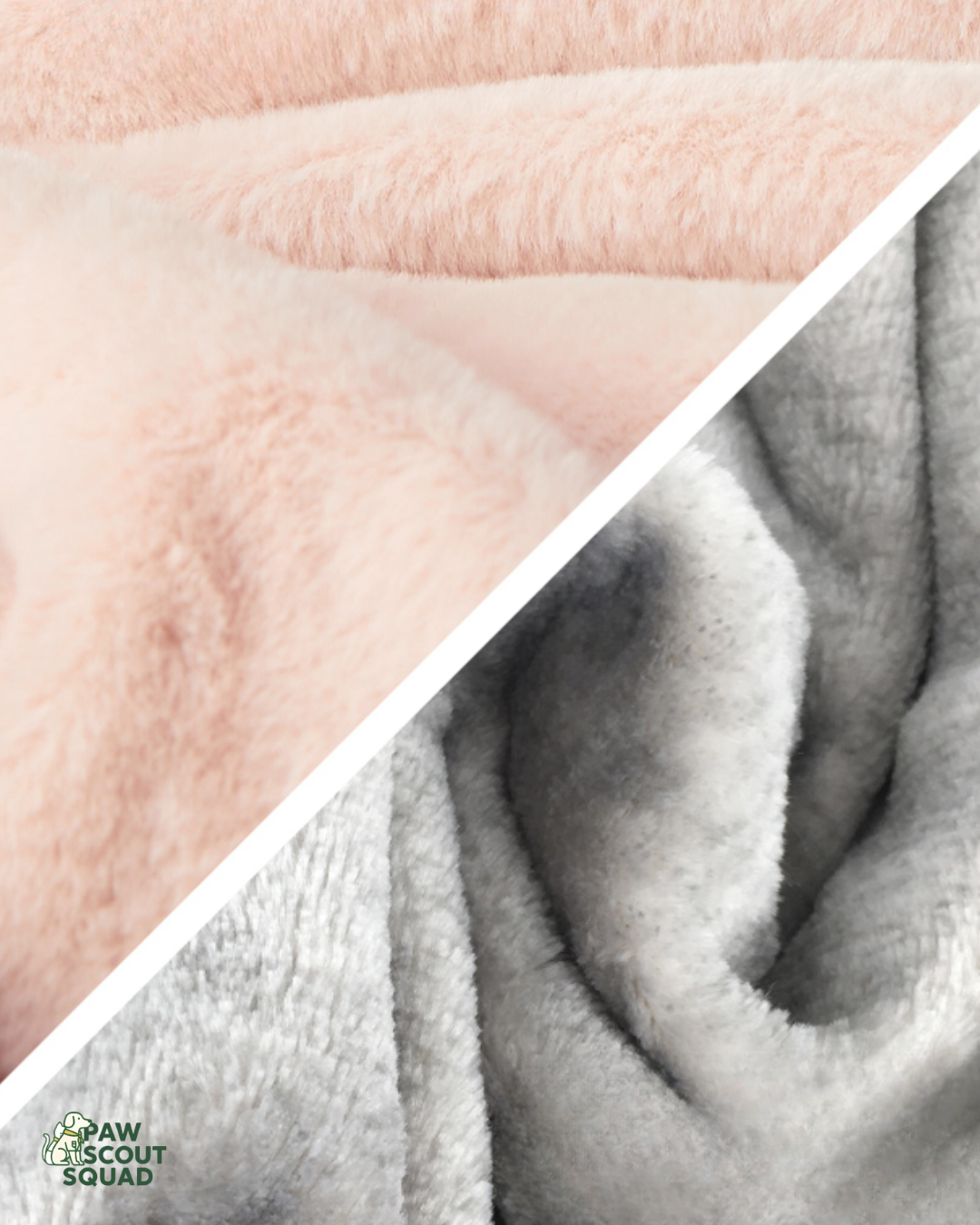 UF Double-sided Fleece Blanket (Pink Grey)