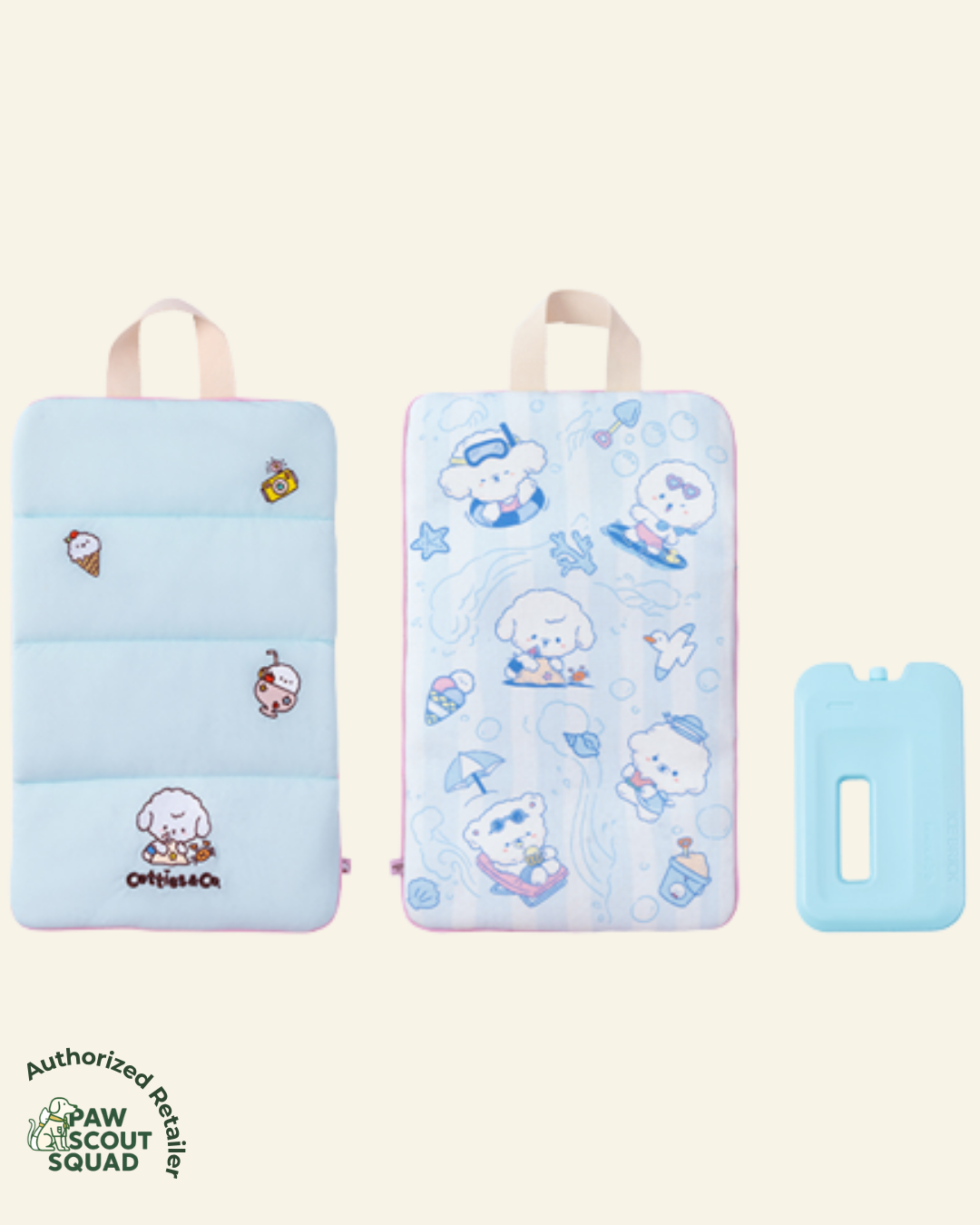 Cotties & Co Cooling Mat with Ice Pack (Island Diary)