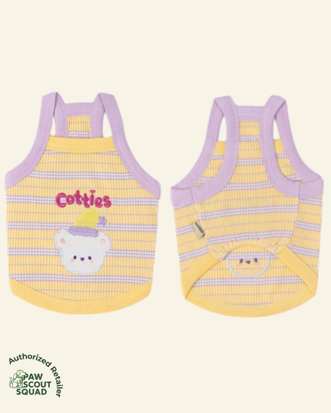 Cotties & Co Summer Striped Tank Top (Taro Tart)